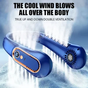 kf-Sec23029e55af47baae9aeedb29f8d4b1i-Hanging-Neck-Fan-Digital-Display-Power-Ventilador-Bladeless-Neckband-Fan-Portable-Mini-Air-Cooler-USB-Rechargeable Hanging Neck Fan Digital Display