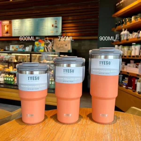 kf-Sfe322c7486ed454292a3b67c3204da30B-Tyeso-Coffee-Cup-Stainless-Steel-Thermos-Bottle-Double-layer-Insulation-Cold-And-Hot-Travel-Mug-Vacuum Coffee Cup Stainless Steel Thermos Bottle