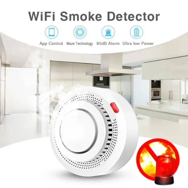 WiFi Smoke Alarm Fire Protection