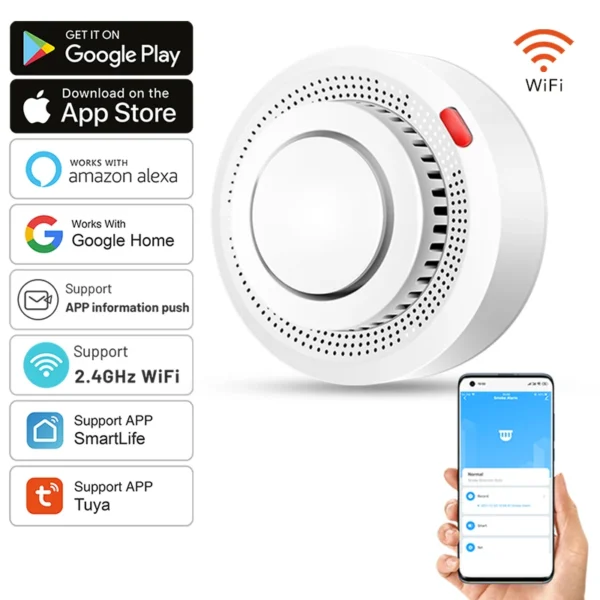 WiFi Smoke Alarm Fire Protection